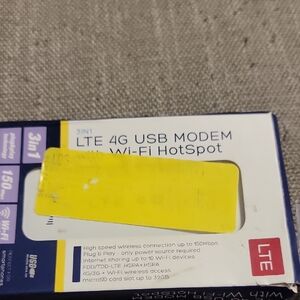 LTE 4G USB Modem Wi‑Fi Hotspot - Yellow